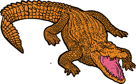 Crocodile decoration