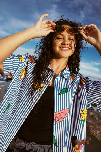 Molly Hunt x HOD Striped Smokey Town Shirt