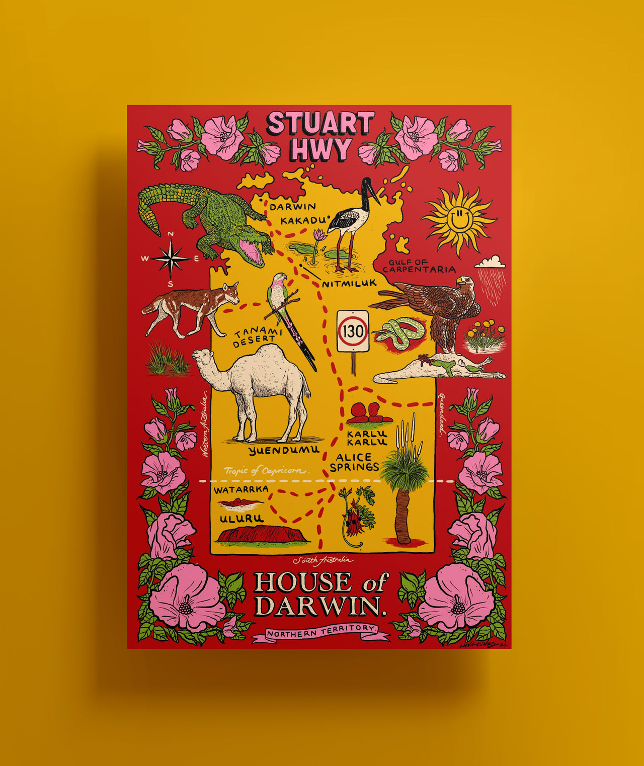 STUART HIGHWAY PRINT - SIZE A1
