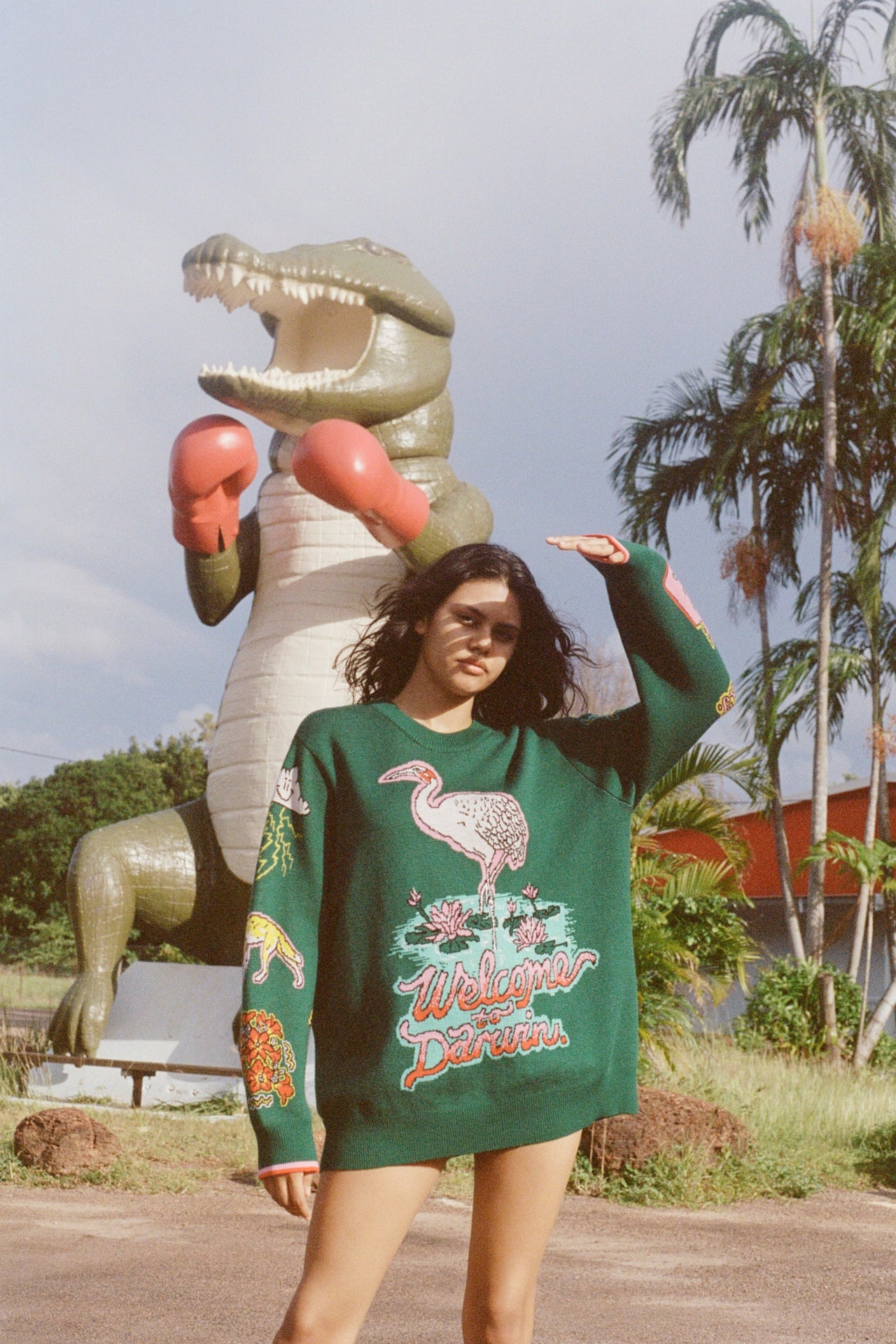 WAH WAH x HOD - Welcome to Darwin Jumper